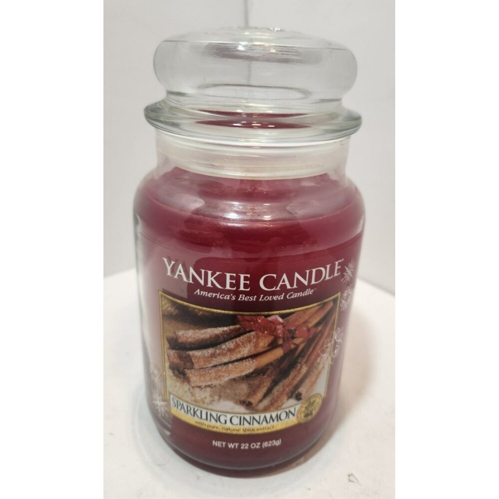 Yankee Candle Sparkling Cinnamon Glass Jar 22 OZ Candle